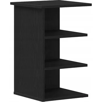 Koupelnový nábytek Boční skříňka Černá 35 x 35 x 55 cm Materiál na bázi dřeva