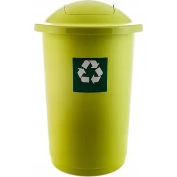 Odpadkový koš Odpadkový koš plastový Plafor 50 l zelený