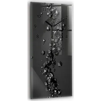 Hodiny Nástěnné hodiny Wallfluent černé 30 cm