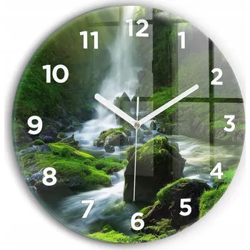 Hodiny Nástěnné hodiny Wallfluente zelené 30 cm