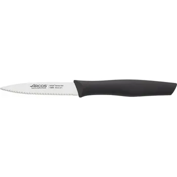Arcos NOVA Nůž na loupání 85mm zoubkovaný černý