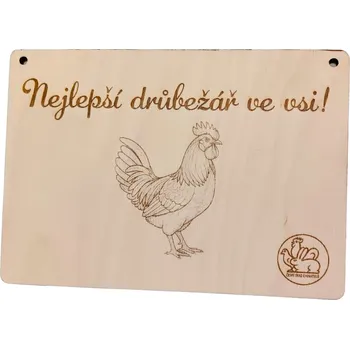 Plechová cedule Cedulka kohout