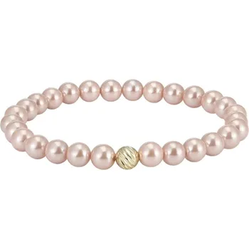 Náramek Majya Stříbrný náramek s perlami GLORIN pozlacený Ag/; ≤10,04 g 11965