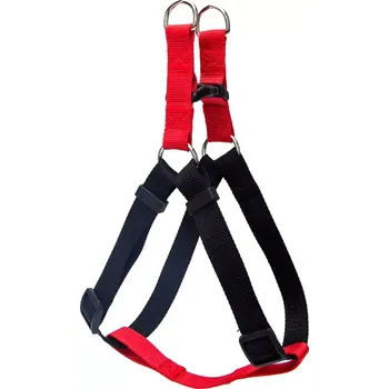 Postroj pro psa XL Postroj basic červeno černý 50 - 70 cm