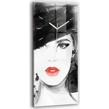 Hodiny Nástěnné hodiny Wallfluent černé 30 cm