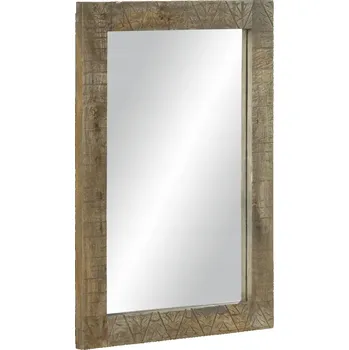 Zrcadlo Zrcadlo do koupelny 50x2,5x70 cm Masivní mangové dřevo