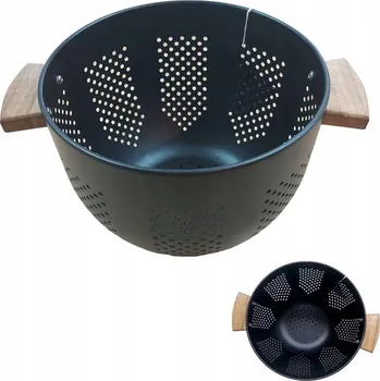 Cedník a síto KOVOWÝ KOŠÍK na ovoce ve tvaru cedníku 22 cm