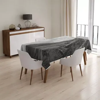 ubrus Sablio Ubrus Černobílé údolí - 90x90 cm