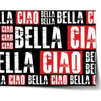 Plakát Sablio Plakát La Casa de Papel Professor or Bella Ciao motiv 2 - 60x40 cm