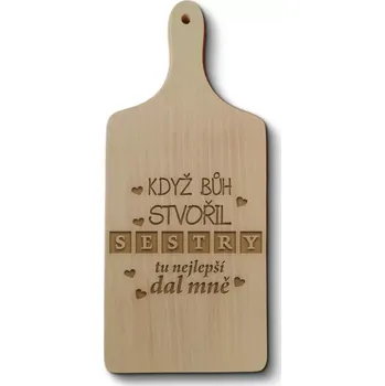 Kuchyňské prkénko Sablio Prkénko Když Bůh stvořil sestry