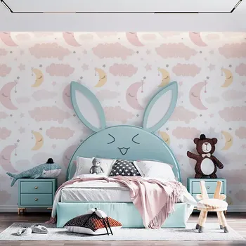 Tapeta Sablio Tapeta Měsíčky a obláčky - 125x75 cm