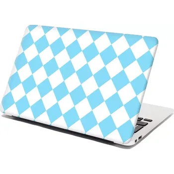 samolepka Sablio Samolepka na notebook Bílomodré kosočtverce - 29x20 cm