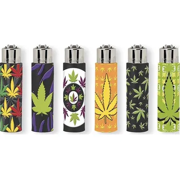 Zapalovač Zapalovač Clipper FCP11RH Pop Covers Weed Fun balení - 30 ks