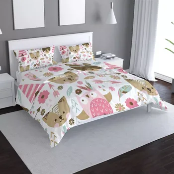 Povlečení Sablio Povlečení Lesní zvířátka - 140x200 / 90x70