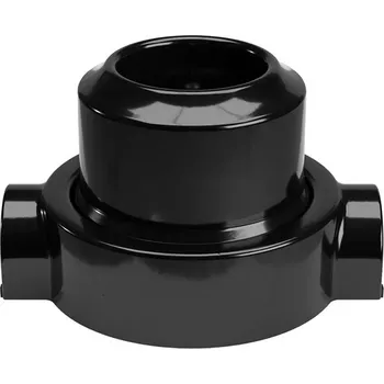 Elektrická zásuvka Ledshopik Porcelánová zásuvka CA TUBES se základnou | průběžná | černá