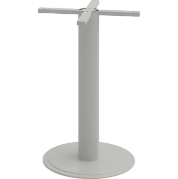 CNK 730 450 – Noha centrální kruh 45 cm, v. 73 cm - Šedý kov