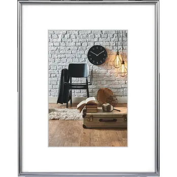 Rám na obraz Hama rámeček plastový SEVILLA, stříbrná, 60x80 cm, plastové sklo