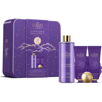 Kosmetická sada Grace Cole Levandule dárková sada péče o tělo a ruce v plechové dóze 5 ks