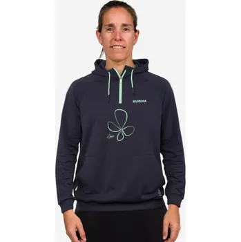 Dámská mikina KUIKMA Dámská mikina na padel Kuikma Pro Lucia Sainz XS ZELENÁ|ČERNÁ