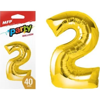 Balónek Papírové pozadí pro fotografie MFP Balónky fóliové 2 Zlaté 40 cm