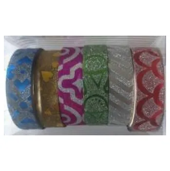 Set školních potřeb Taśma ozdobna wzorki brokat 10mmx4m 6szt