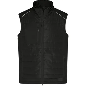 Pánská vesta James&Nicholson Pánská softshellová vesta JN1822 Black-Black L