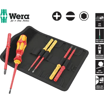 Šroubovák Sada šroubováků VDE 7 Universal 1 TIE, PH, plochý, výměnné čepele 154mm, 7 dílů, do 1000V, pouzdro WERA