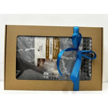 Jahu Dárkový set: povlečení Artuš, osuška a ručník Darwin - šedý