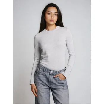 Dámský svetr Sinsay - Žebrovaný pletený svetr - šedá - 660GZ-09M - 660GZ-09M-XXL