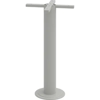 CNK 730 250 – Noha centrální kruh 25 cm, v. 73 cm - Šedý kov