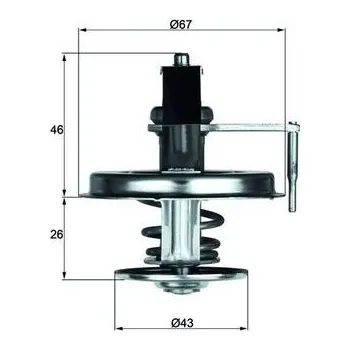 Automobilové těsnění Termostat, chladivo MAHLE TX 22 84D