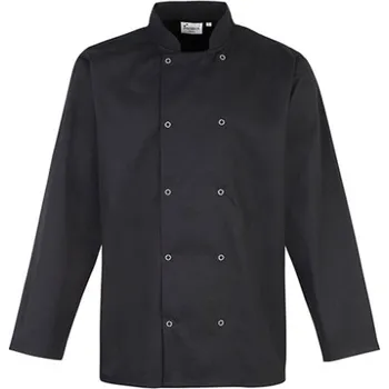 Gastro oděv Premier Workwear Kuchařská bunda s dlouhým rukávem PR665 Black S