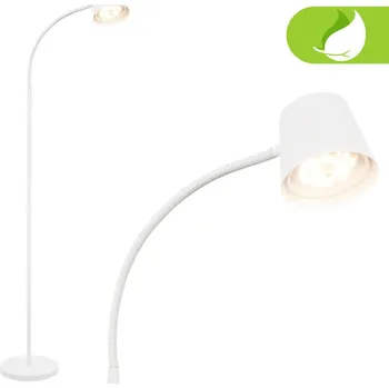 Stojací lampa BRILONER Cielo LED stojanová bezdrátová lampa, stmívatelná, dotykový vypínač, bílá 1502016