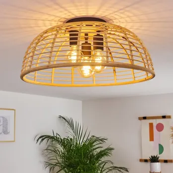Brilliant 97182/06 Stropní svítidlo CROSSTOWN přírodní bambus průměr 56cm