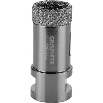 Vrták GRAPHITE diamantová Korunkový Vrták 25 mm x M14