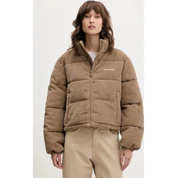 Manšestrová bunda Guess Jeans W5BL17.W2061 béžová 80X, vel. XL