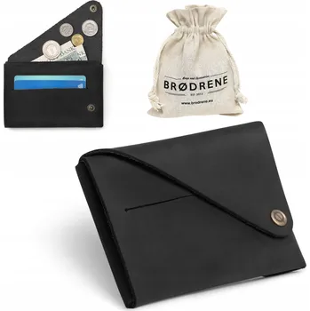 Peněženka Brødrene pánská kožená peněženka černá - muž
