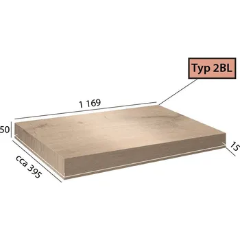 Schodiště Vinylové schody BRASED Ecoline Step 2BL - 9520 Dub krémový