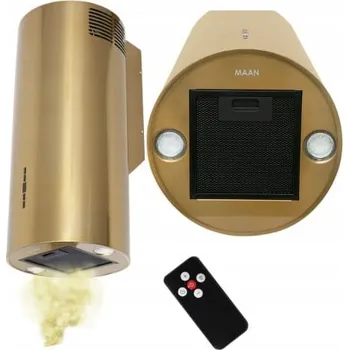 Digestoř Komínový odsavač par MAAN tuba Elba 2 W 731 Zlatý Lesk Nástěnný