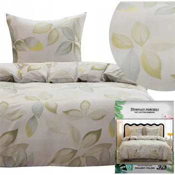 Povlečení Povlečení 140x200 2dílná sada povlak 70x80 saténové Maria listy