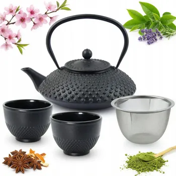 Konvice na čaj Tradiční litinová Konvice Sokomedica 1,25 l černá