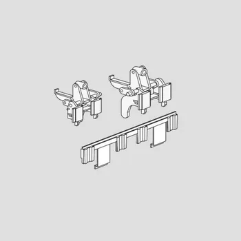 Splachovací tlačítko Ovládací a upevňovací lišta pro tlačítko F100 s držákem ventilu