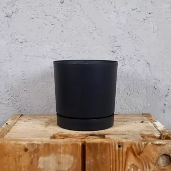 Květináč Prosperplast plastový květináč Tubo P antracit Ø 18 cm