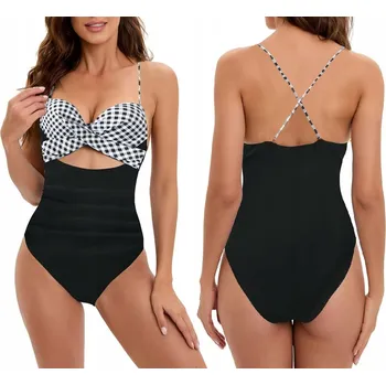 Dámské plavky Jednodílné plavky plážové s vykrojením S (S155)