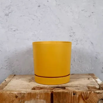 Květináč Prosperplast plastový květináč Tubo P mustard Ø 15 cm