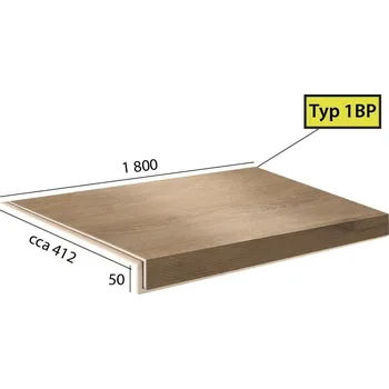 Schodiště Vinylové schody BRASED Longline Step 1BP - 1093 Dub kamenný