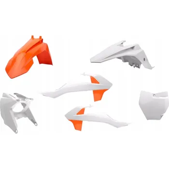 POLISPORT SADA PLASTŮ KTM SX 65 '16-'23 OEM ORANŽOVÁ BÍLÁ