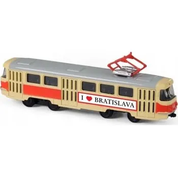 Vláček a vláčkodráha Rappa - Kovová tramvaj 16 cm - 244177