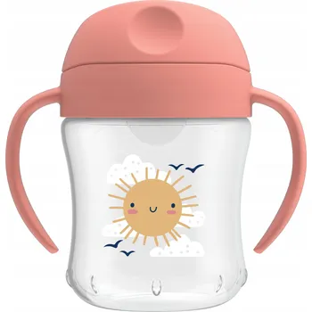 Dr.Brown´s Hrnek 180ml od 6m ružový Slunce /TC61003