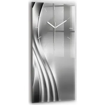 Hodiny Nástěnné hodiny Wallfluent stříbrné 30 cm